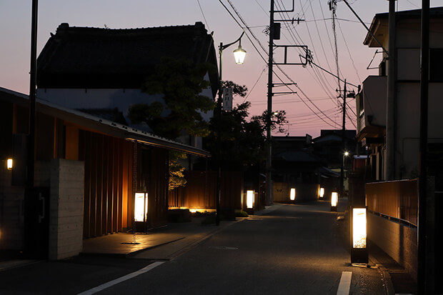 Japanese Lantern Corridor In Nagareyama-Honcho